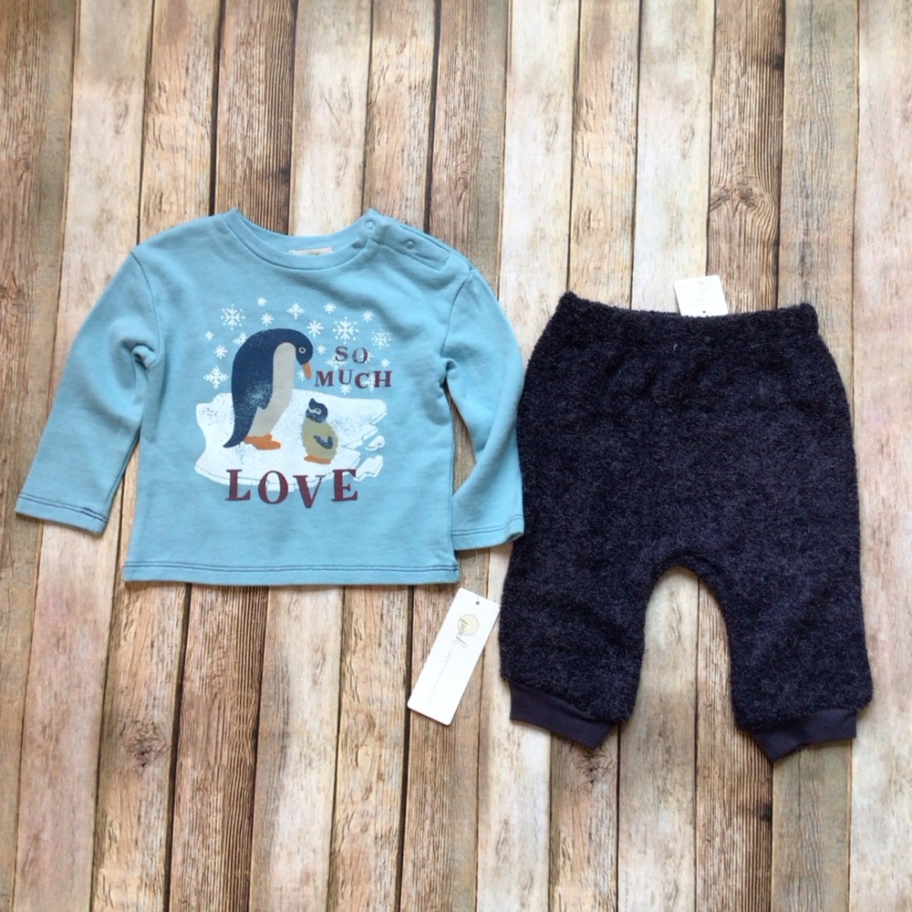 NWT Peek So Much Love Penguin Outfit